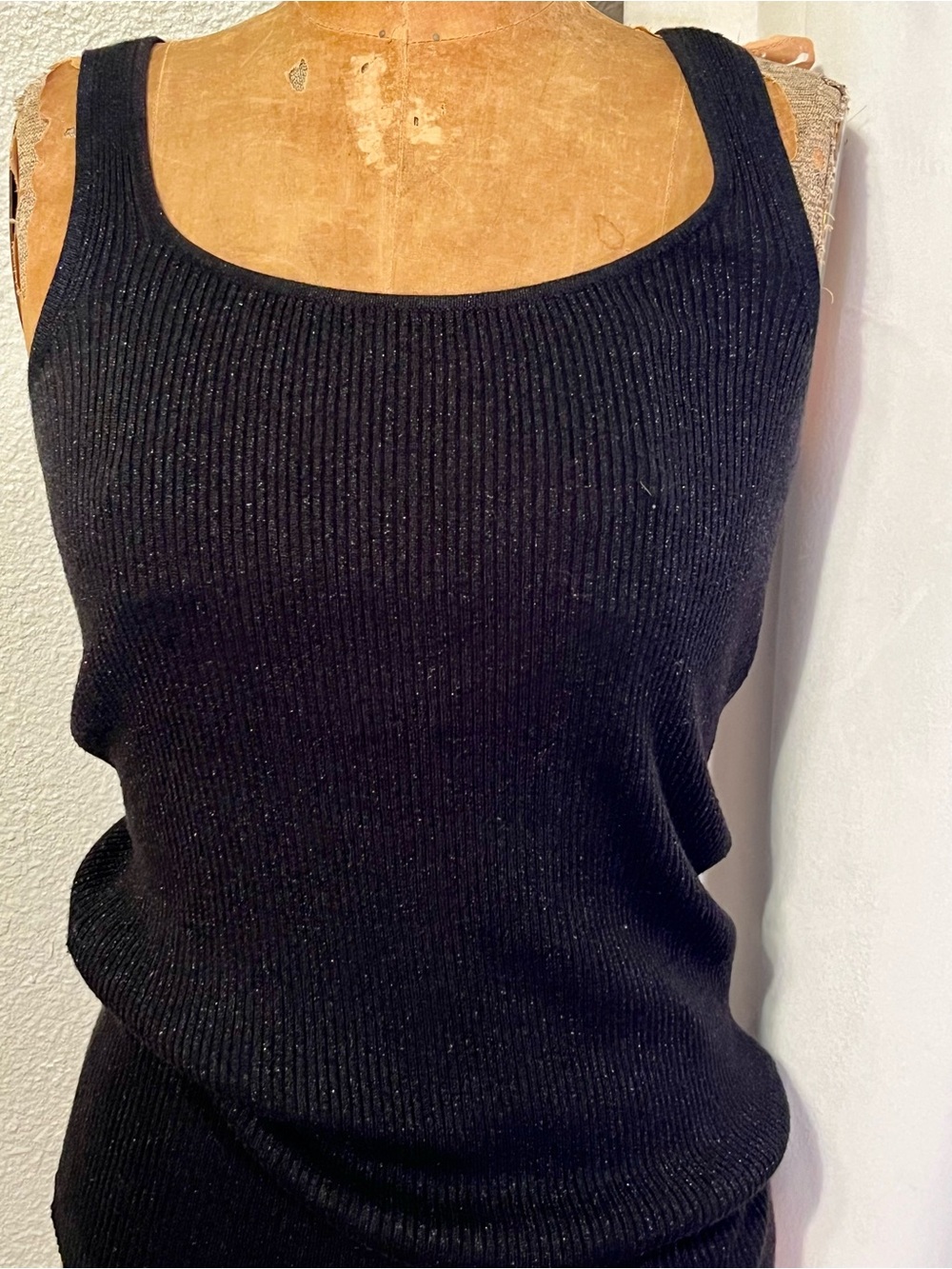 Double D Ranch Metallic Ribbed Tank Top